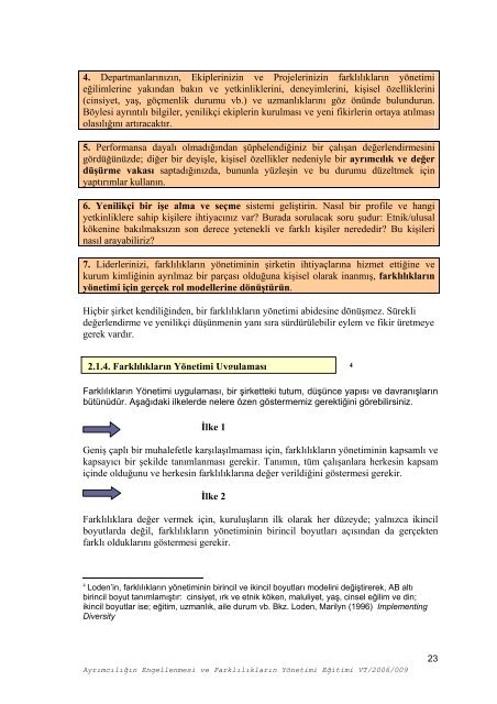 Training Manual Diversity Manual - European Commission - Europa