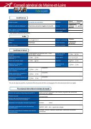 IntitulÃ© du poste Conseiller de prÃ©vention Direction DGA-P ...