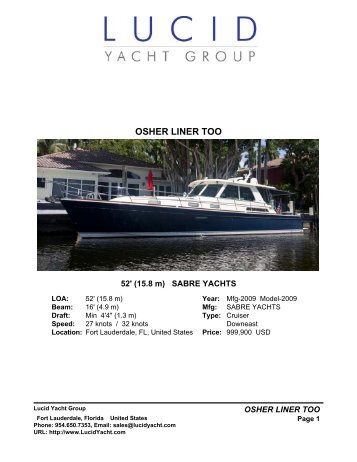 OSHER LINER TOO - Yachtcouncil.org