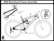 2004 Razorback Frame Assembly