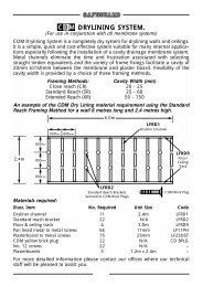 CDM Dry Lining System - Safeguard Europe Ltd.