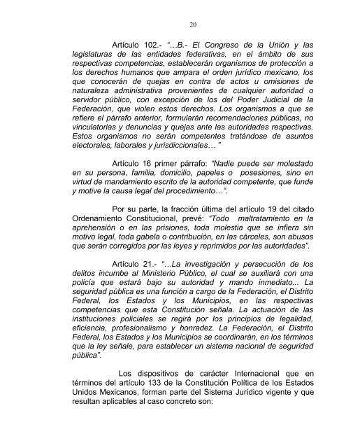 recomendaciÃ³n numero: /2004. - ComisiÃ³n de Derechos Humanos ...