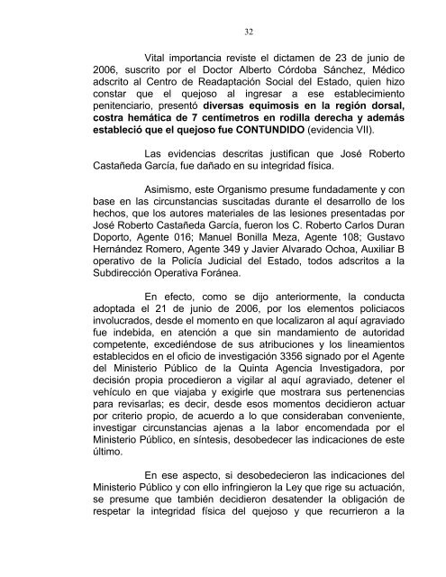 recomendaciÃ³n numero: /2004. - ComisiÃ³n de Derechos Humanos ...