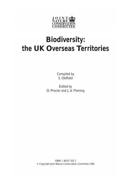 Biodiversity: the UK Overseas Territories - WIDECAST