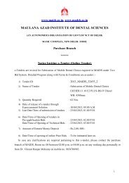 Tender Document for Fabrication of Mobile Dental Clinics 09 ... - maids