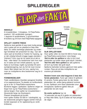 FF rules NO - Egmont Serieforlaget
