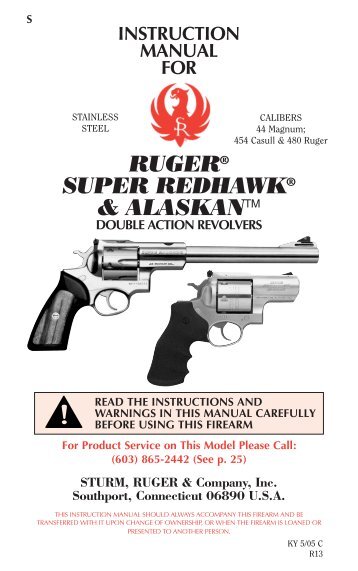 Instruction Manual - Restigouche County Sport & Gun Club