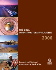 THE DBSA INFRASTRUCTURE BAROMETER