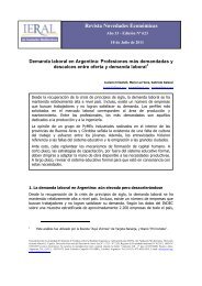 Demanda laboral en Argentina - IERAL