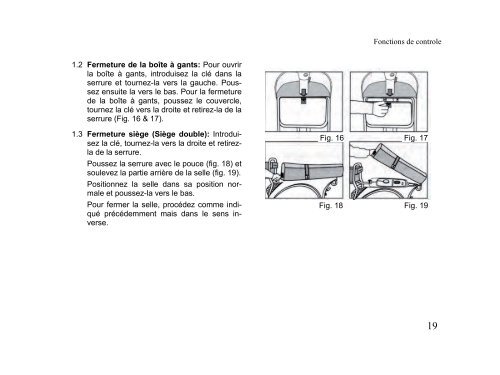 manuel de mode d'emploi et d'entretien manual de uso y ...