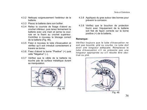 manuel de mode d'emploi et d'entretien manual de uso y ...