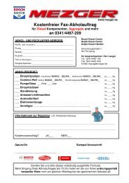 Kostenfreier Fax-Abholauftrag - mezger