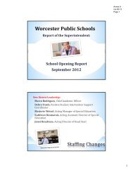 20 pages - Worcester Public Schools