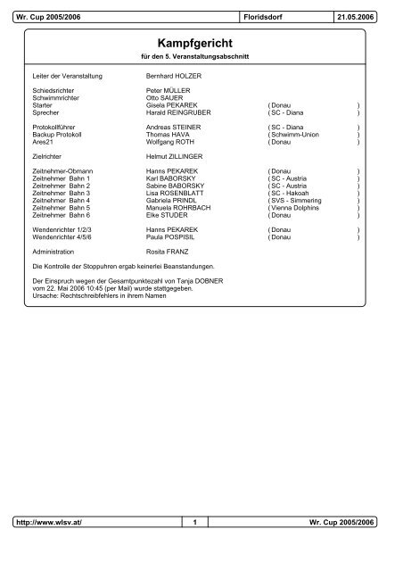 Wr.Cup 5. Runde 05/06