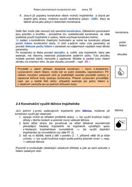 ÅeÅ¡enÃ­ planimetrickÃ½ch konstrukÄnÃ­ch Ãºloh. - Wichterlovo ...