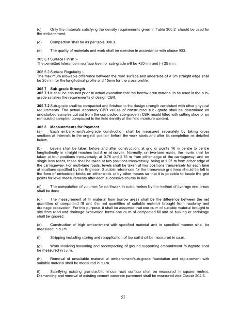 Specification Part 3 - Road & Bridge Works - Urban Administration ...