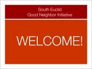 Good Neighbor Presentation - City of South Euclid