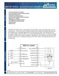 MDC151-024031 - Brushless Speed Controllers - Anaheim ...