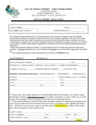 Page 1 Of 2 City Of Bonita Springs A Code Enforcement