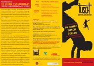 10 JAHRE TUSCH BERLIN - Spiel Art Berlin