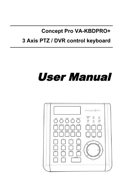 User Manual - Videcon