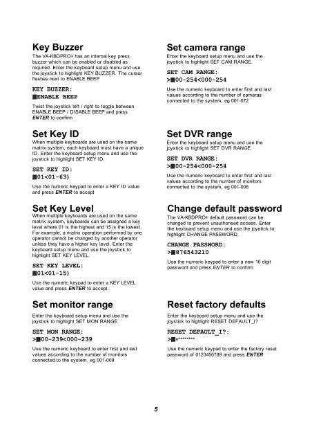 User Manual - Videcon