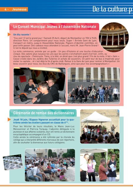 Lettre Infos juillet 09 - Ville de Baillargues