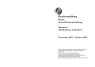 Musikalische Andachten - Henriettenstiftung Hannover