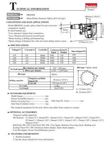 View Service Manual (PDF format 1102 KB) - Tool Parts Direct . com