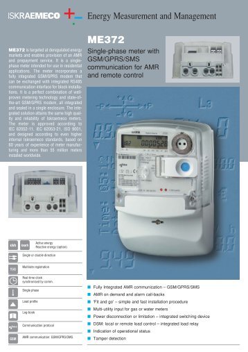 Energy Measurement and Management - Iskraemeco