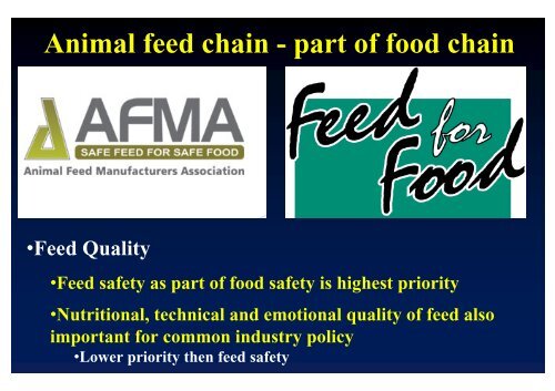 Quality Assurance (QA) in South African Animal Feed Industry - AFMA