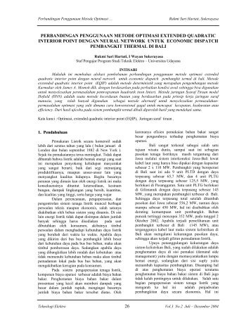 26 perbandingan penggunaan metode optimasi extended quadratic ...