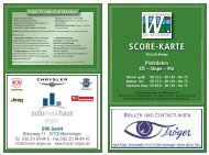 Scorecard - Golfclub Memmingen - Gut Westerhart eV