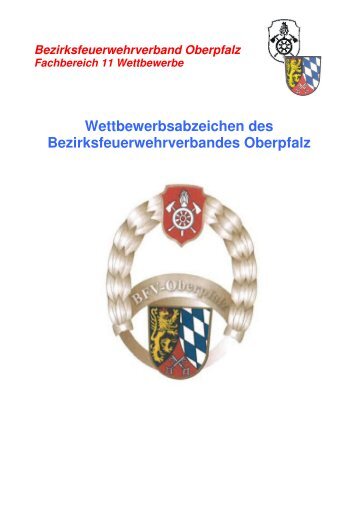 Richtlinie fÃ¼r das Wettbewerbsabzeichen des BFV - Oberpfalz