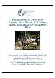 Research projects on climate change and food security - DDRN