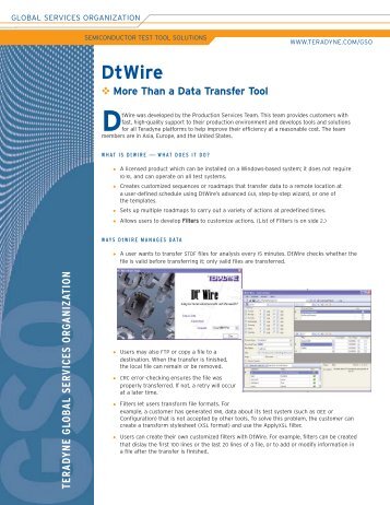 DtWire - Teradyne GSO