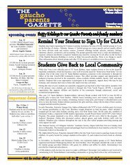 December 2009 - UCSB Division of Student Affairs - University of ...