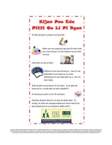 Kijan Pou Ede Pitit Ou Li Pi Byen - Florida Parental Information and ...