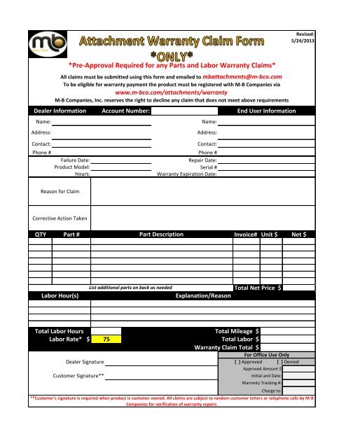 Sample Pit Boss PBV3A1 warranty claim documentation screenshot