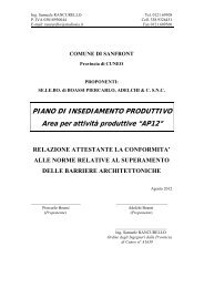 PIANO DI INSEDIAMENTO PRODUTTIVO Area per attivitÃ  produttive