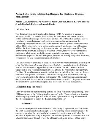 Appendix C: Entity Relationship Diagram for Electronic Resource