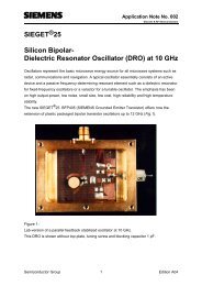 SIEGET 25 Silicon Bipolar- Dielectric Resonator Oscillator ... - SUNIST