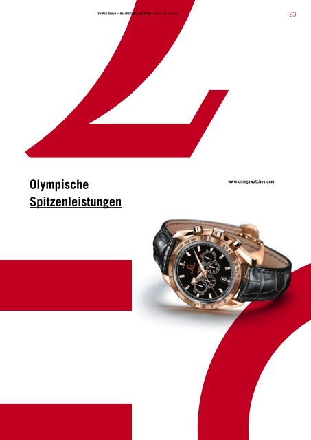 Geschäftsbericht 2008 Warnung! - Swatch Group