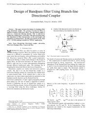 Design of Bandpass filter Using Branch-line Directional Coupler