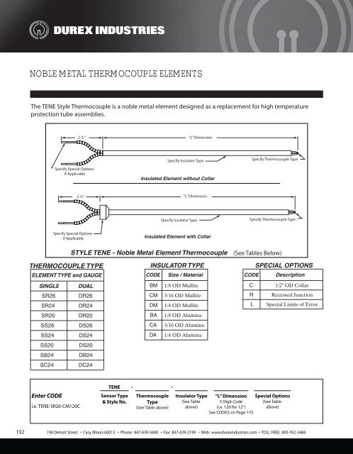 Download Full Product Catalog - Durex Industries