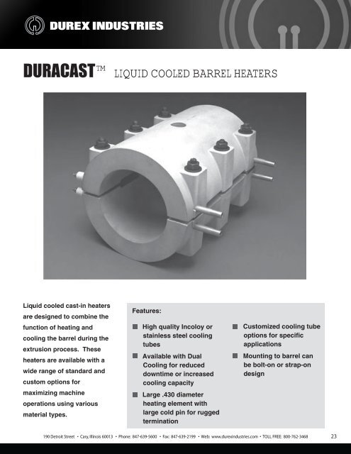 Download Full Product Catalog - Durex Industries
