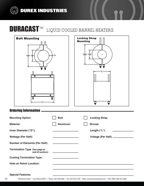 Download Full Product Catalog - Durex Industries