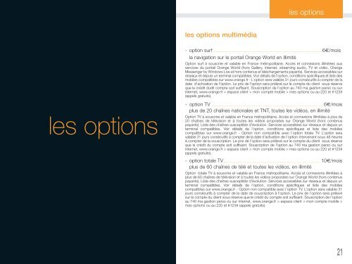 les tarifs - Orange mobile