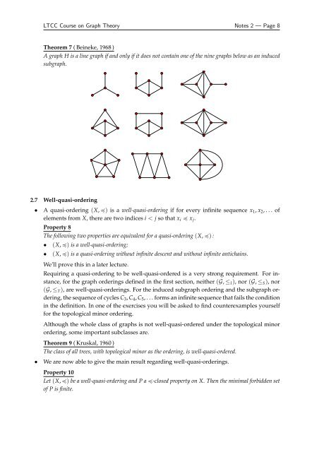 LTCC Course on Graph Theory 2010/11 Notes 2 Graphs on ...