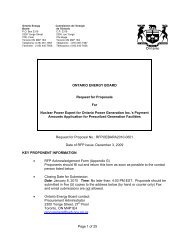 RFP - Ontario Energy Board